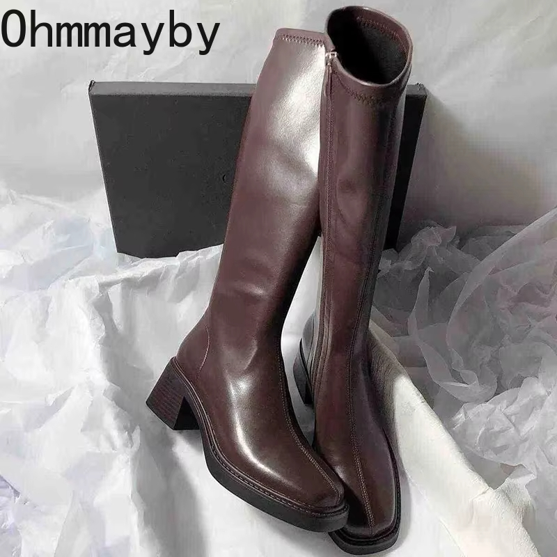 Vintage Fashion Heels - Botas hasta la rodilla De tacón