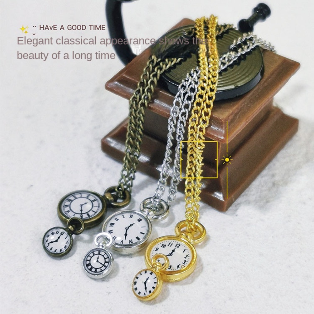 Vintage Fashion Toys - Reloj de bolsillo de simulación de