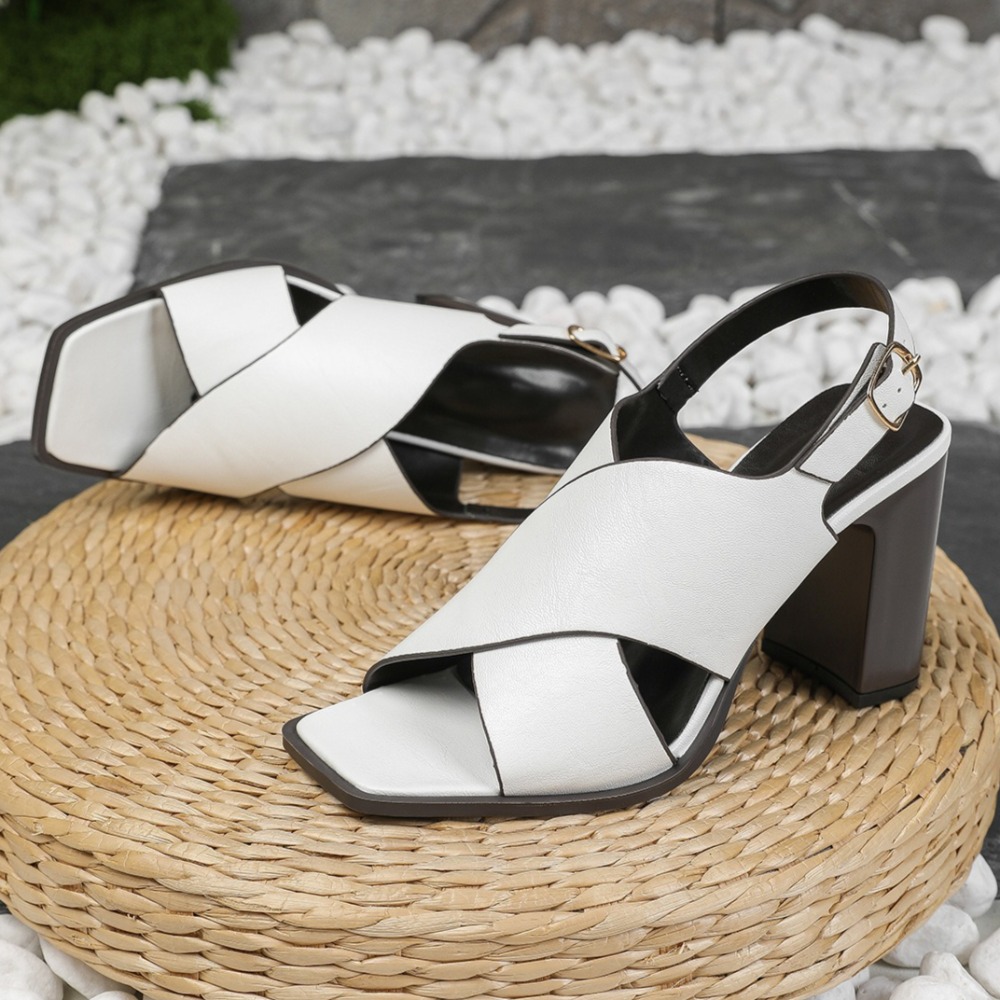 Vintage Fashion Heels - Sandalias de mujer vintage con punta