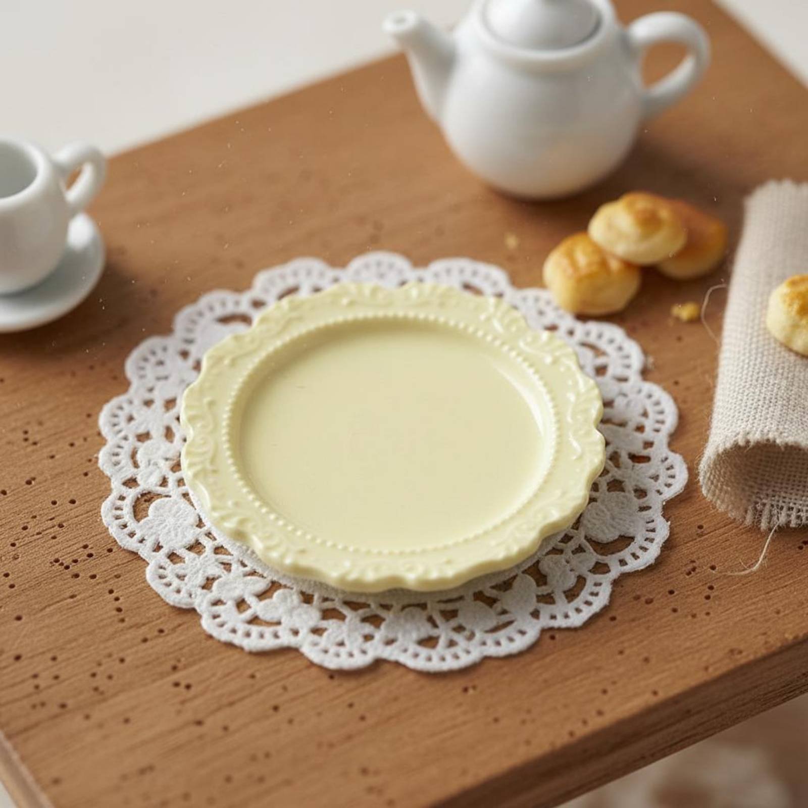 Vintage Fashion Plates Toy - Plato de Cena en Miniatura, Diseño