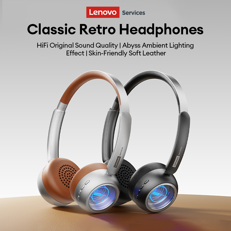 Vintage Fashion Video - Auriculares Lenovo LS101 Retro Maillard Bluetooth