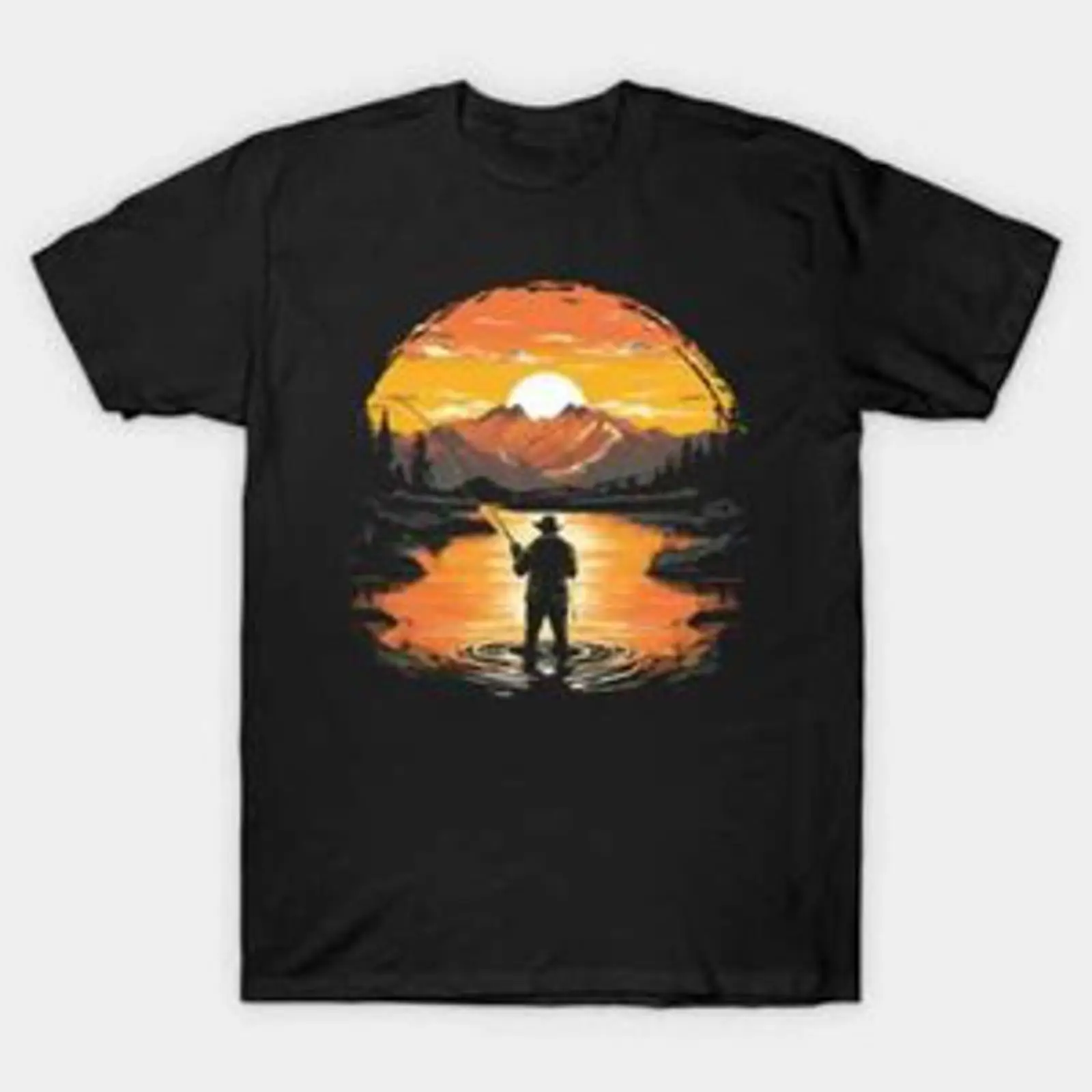 Vintage Fashion Australia - Camiseta Vintage Sunset Fly Fishing Hecha