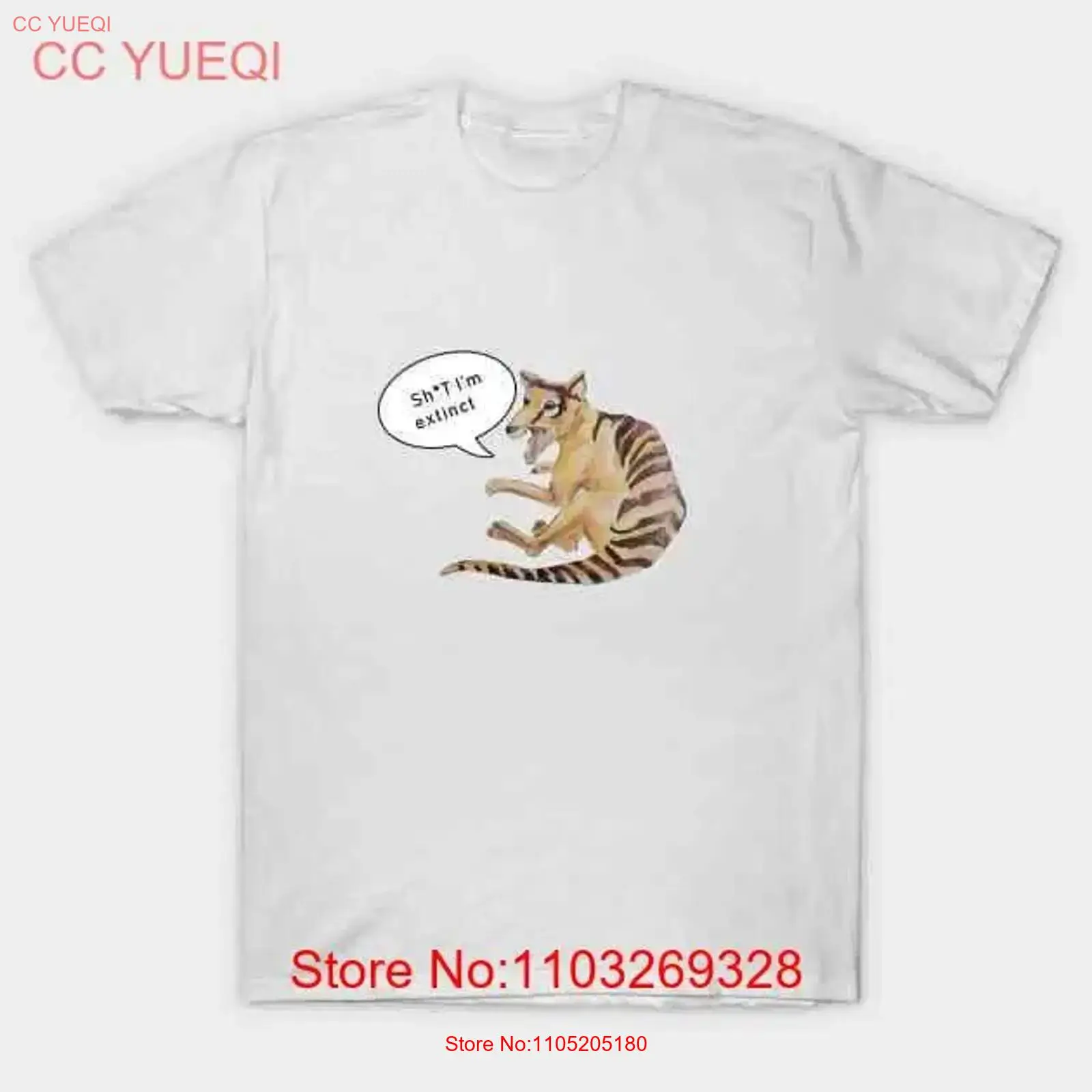 Vintage Fashion Australia - Thylacine Hecho en Australia Camiseta S