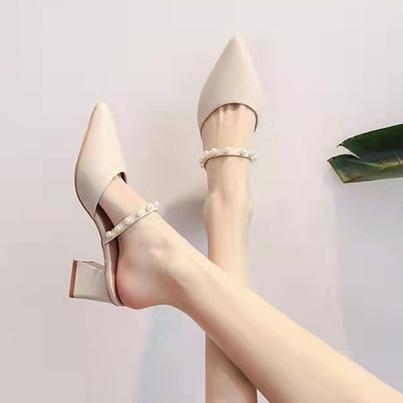 Vintage Fashion Heels - Mules Vintage de Punta Puntiaguda para