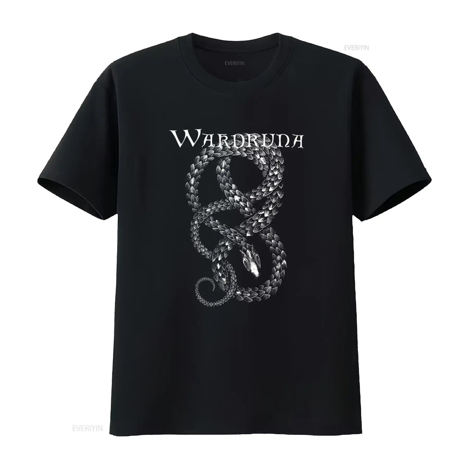 Vintage Fashion Enthusiasts - Camiseta negra Wardruna con diseño intrincado