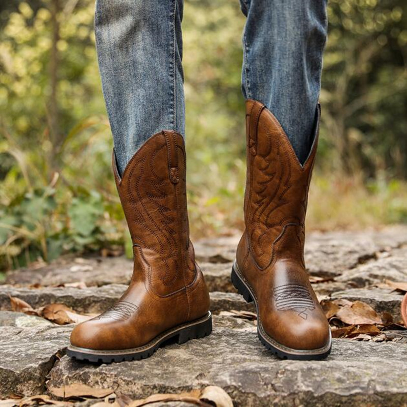 Botas de vaquero góticas de di - Vintage Fashion Designers reseña y precio