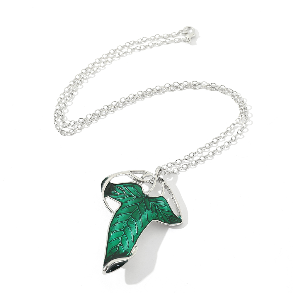 Collar con Colgante de Hoja Ve - Vintage Fashion Designers reseña y precio