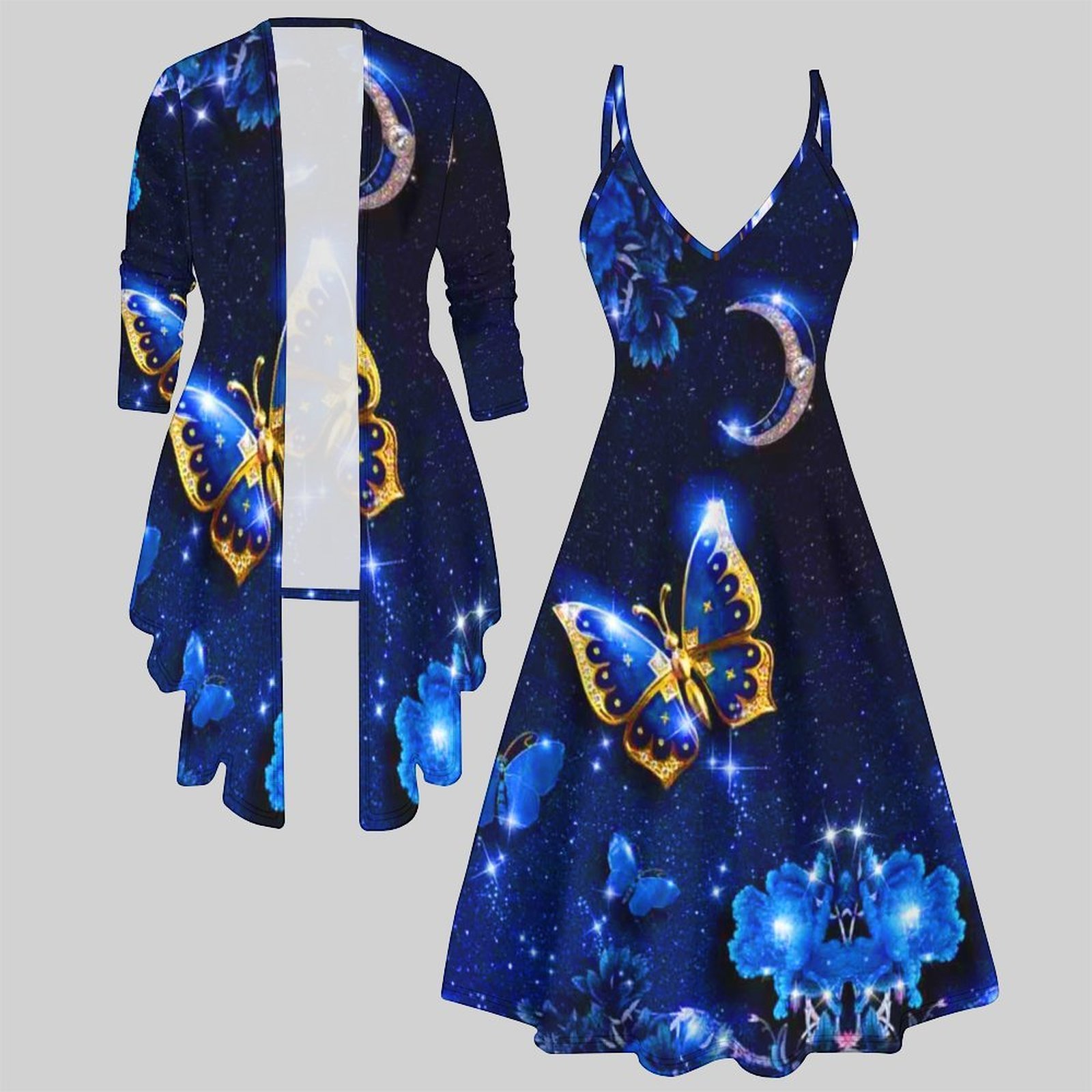 Conjunto de Dos Piezas con Est - Vintage Fashion Wear reseña y precio