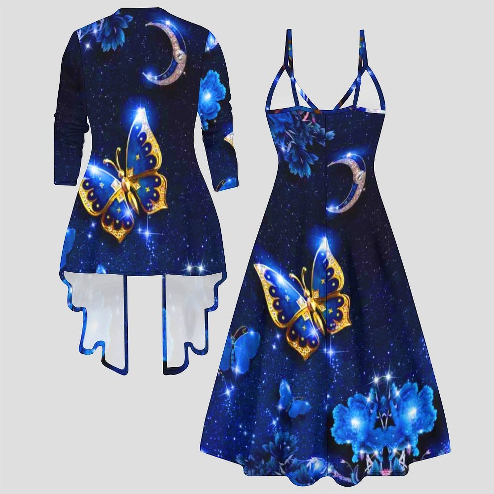 Conjunto de Dos Piezas con Est - Vintage Fashion Wear reseña y precio