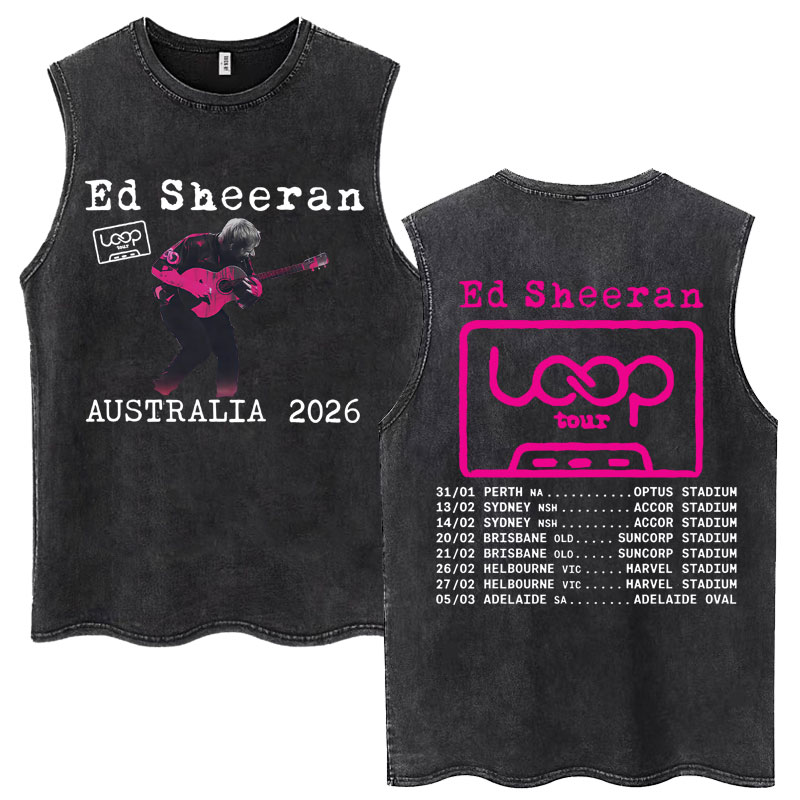 Vintage lavado Ed Sheeran Loop - Vintage Fashion Australia reseña y precio