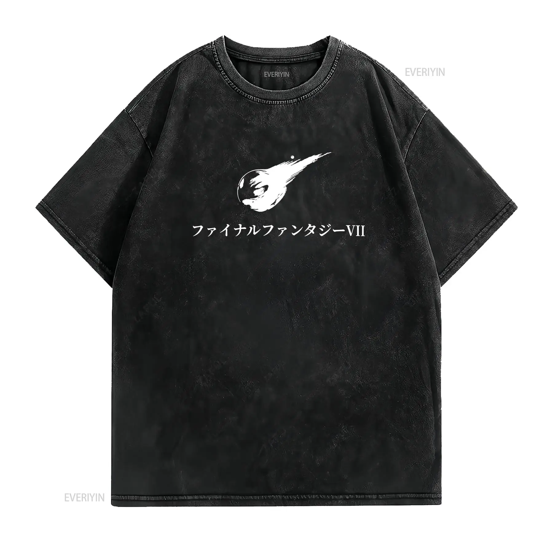 Camiseta FF7 JP con título, ro - Vintage Fashion Wear reseña y precio