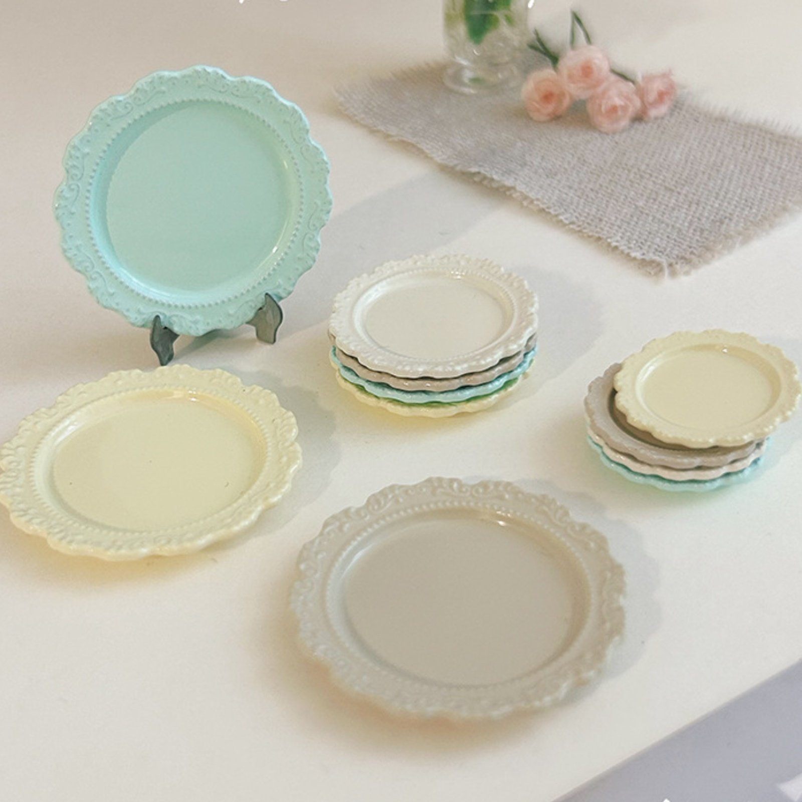 Plato de cena en miniatura, di - Vintage Fashion Plates Toy reseña y precio