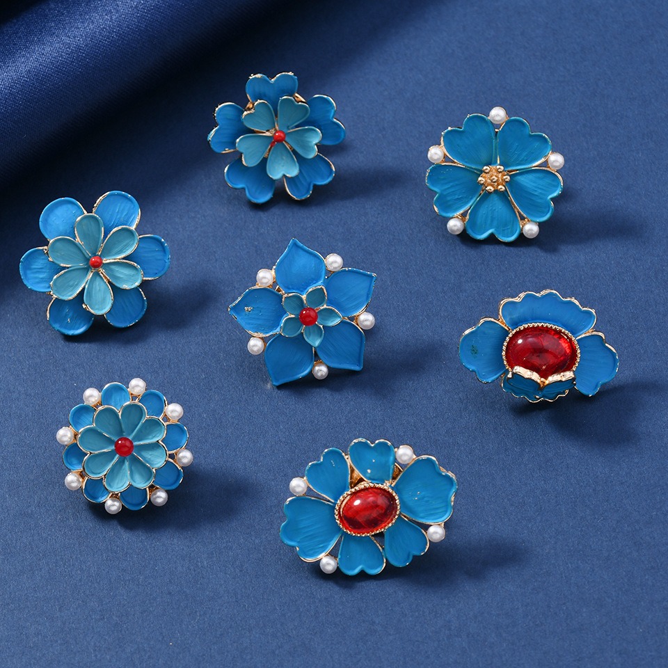 Broche Vintage de Esmalte Azul - Vintage Fashion Wear reseña y precio