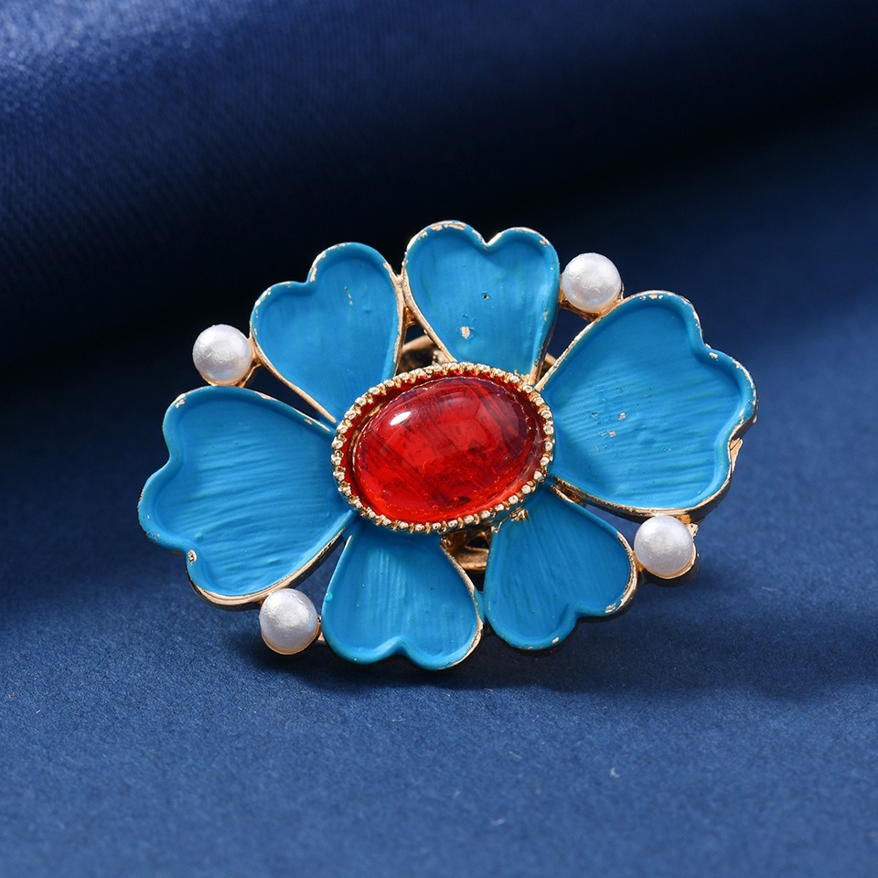 Broche Vintage de Esmalte Azul - Vintage Fashion Wear reseña y precio