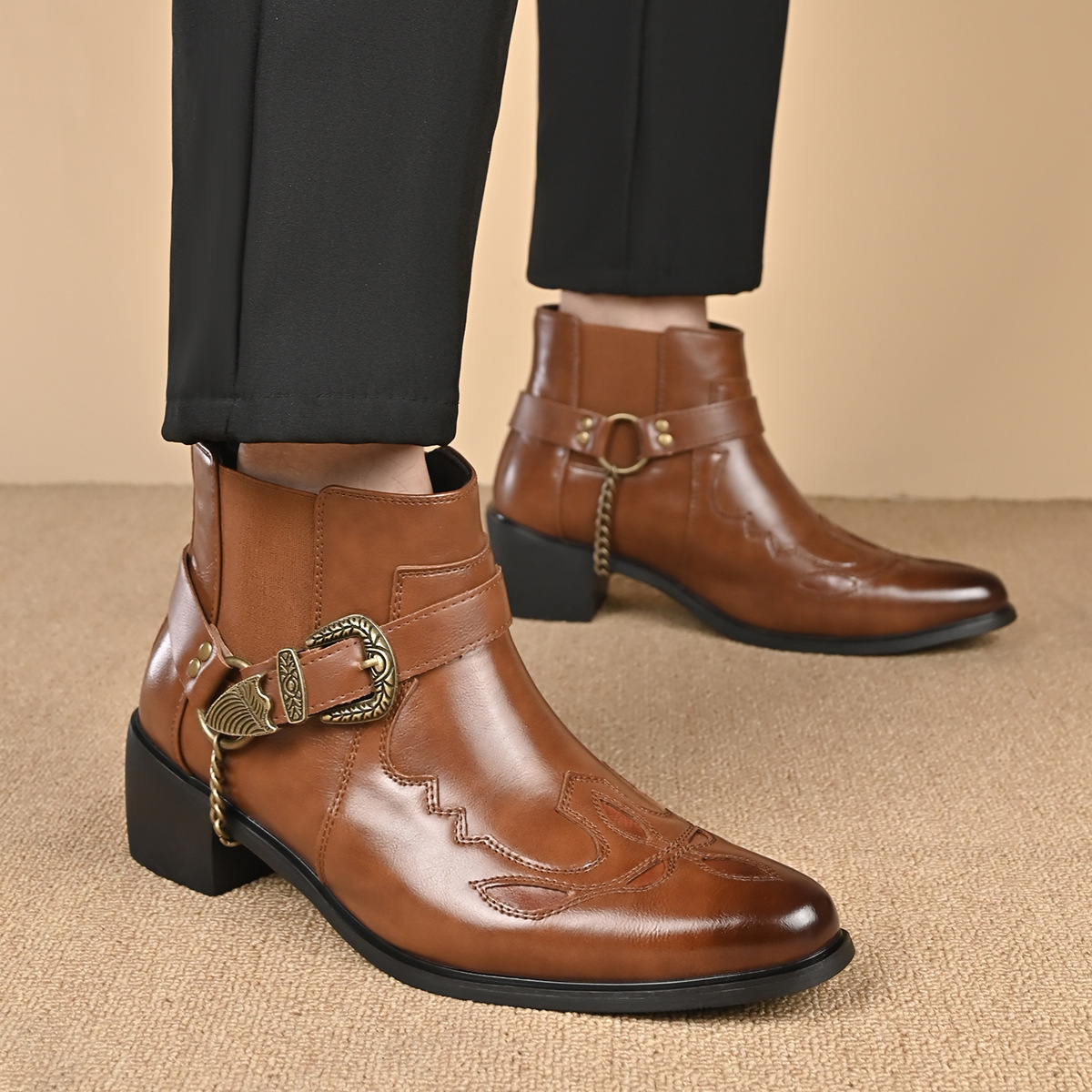 Botas de vaquero vintage de cu - Vintage Fashion Designers reseña y precio