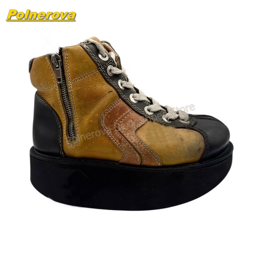 Botines de plataforma con bloq - Vintage Y2K reseña y precio