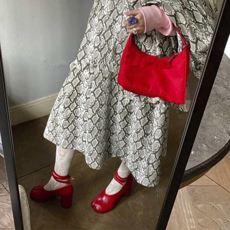 Zapatos de tacón alto de cuero - Vintage Fashion Designers reseña y precio